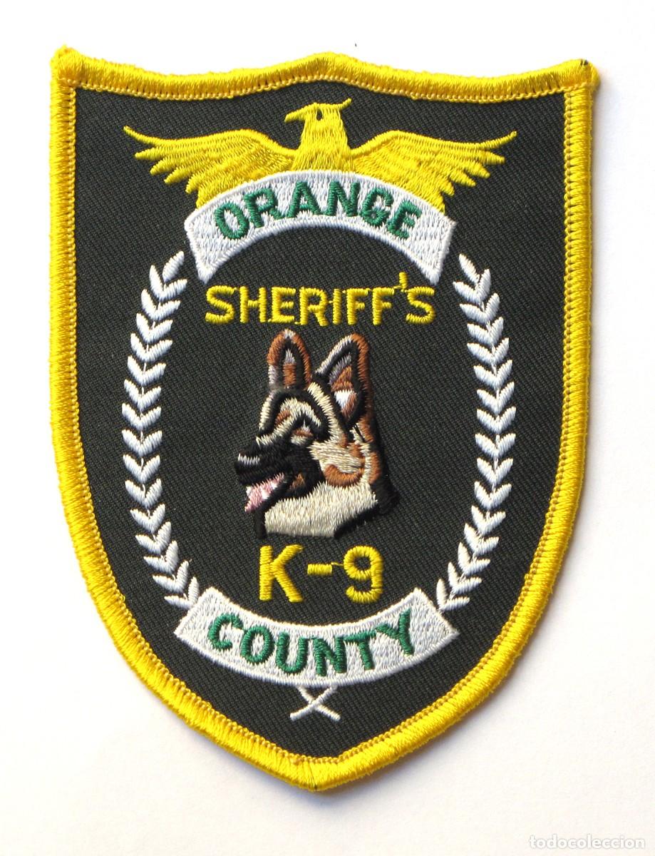 Militaria: PARCHE ORANGE COUNTY SHERIFF'S K-9 - POLICIA - USA