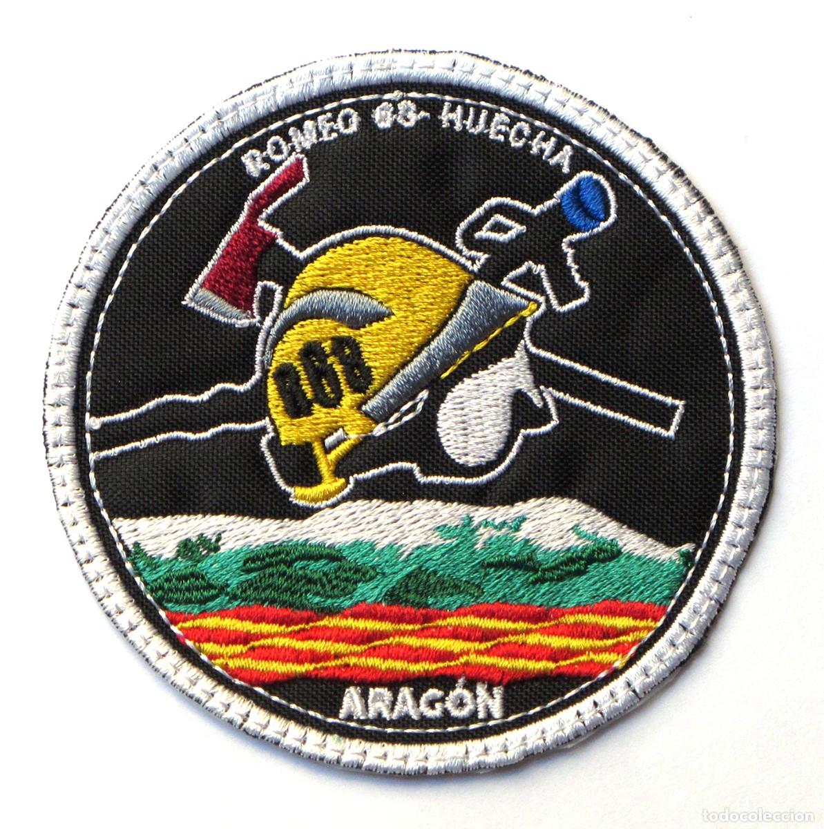 Militaria: PARCHE BOMBEROS FORESTALES - R68 HUECHA
