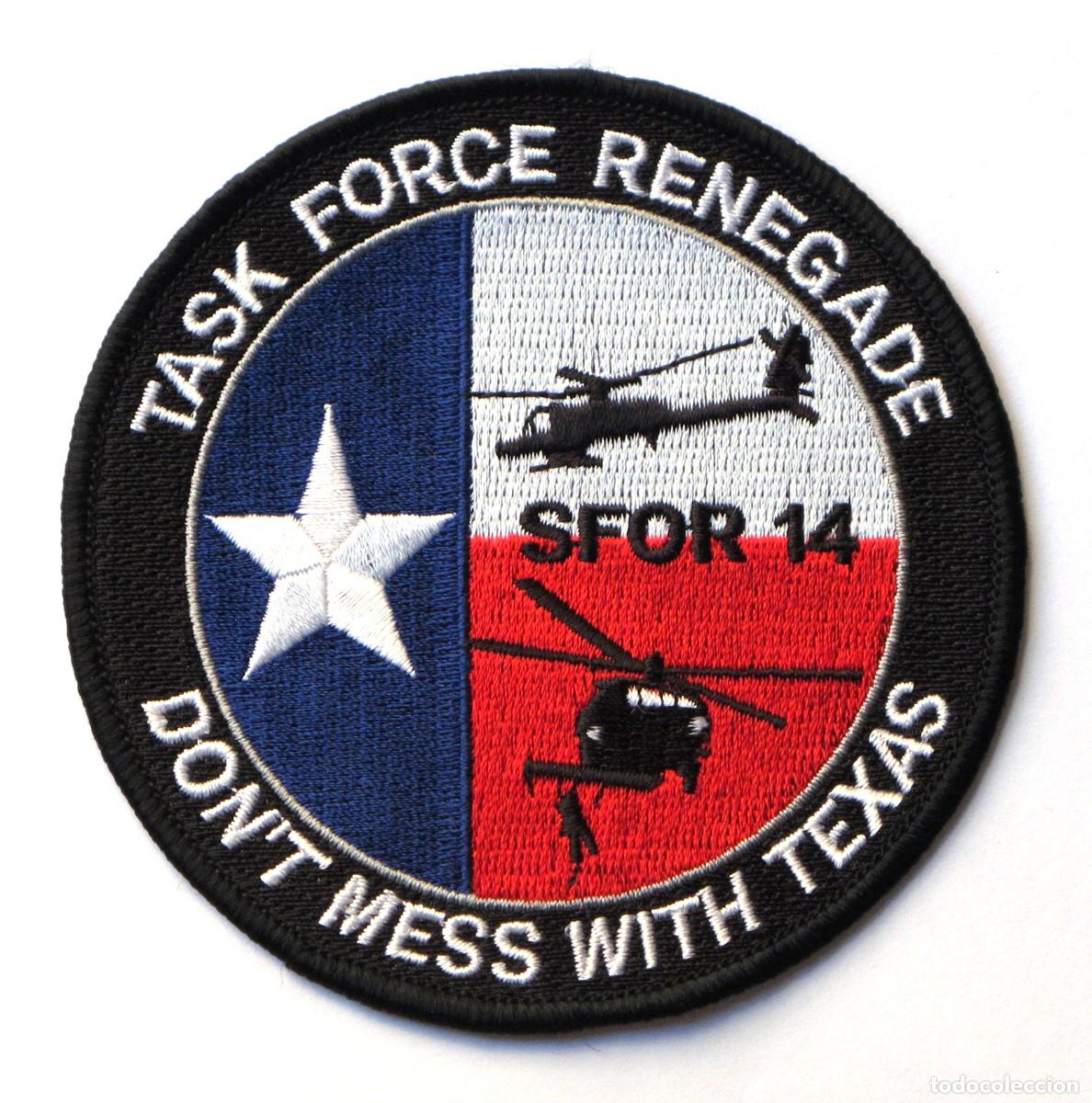 Militaria: PARCHE SFOR 14 - GUERRA BALCANES - TASK FORCE RENEGADE USA