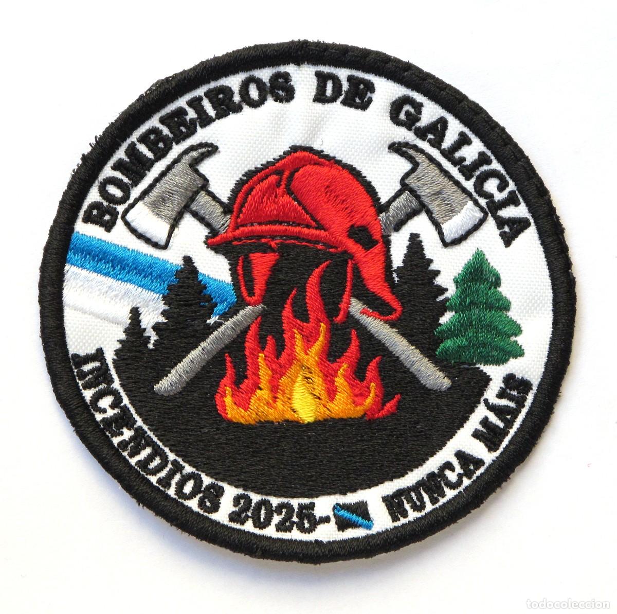 Militaria: PARCHE BOMBEIROS DE GALICIA - INCENDIOS 2025 - NUNC AMAIS