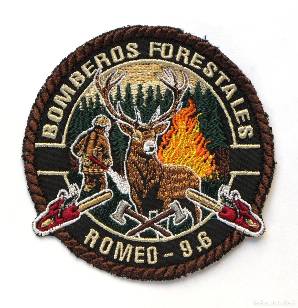 Militaria: PARCHE BOMBEROS FORESTALES ROMEO 9.6