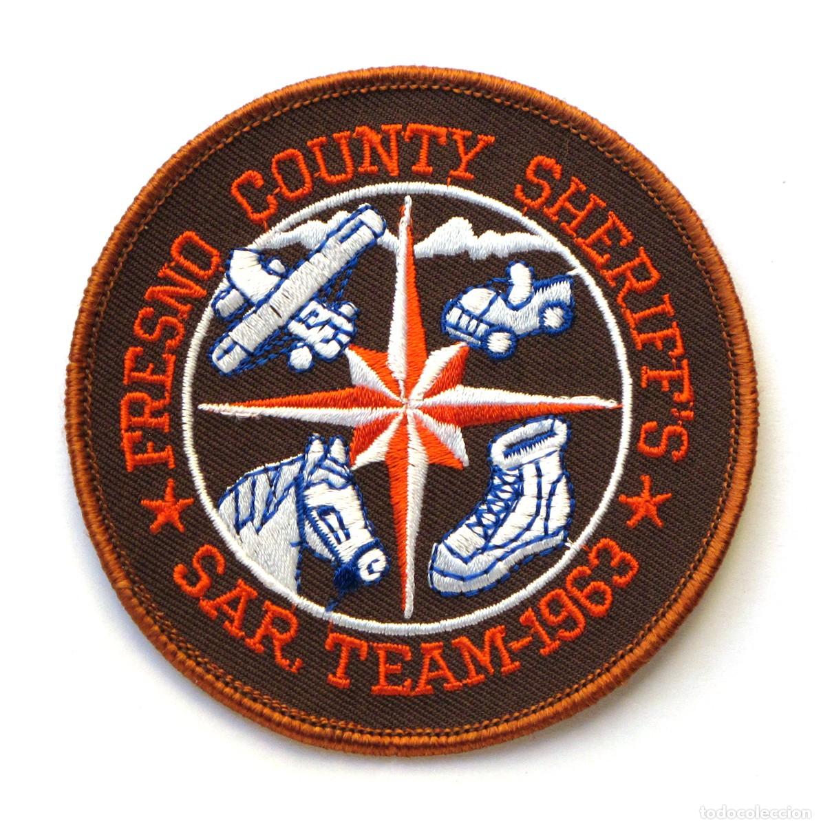 Militaria: PARCHE FRESNO COUNTY SHERIFF'S - SAR TEAM 1962 - USA