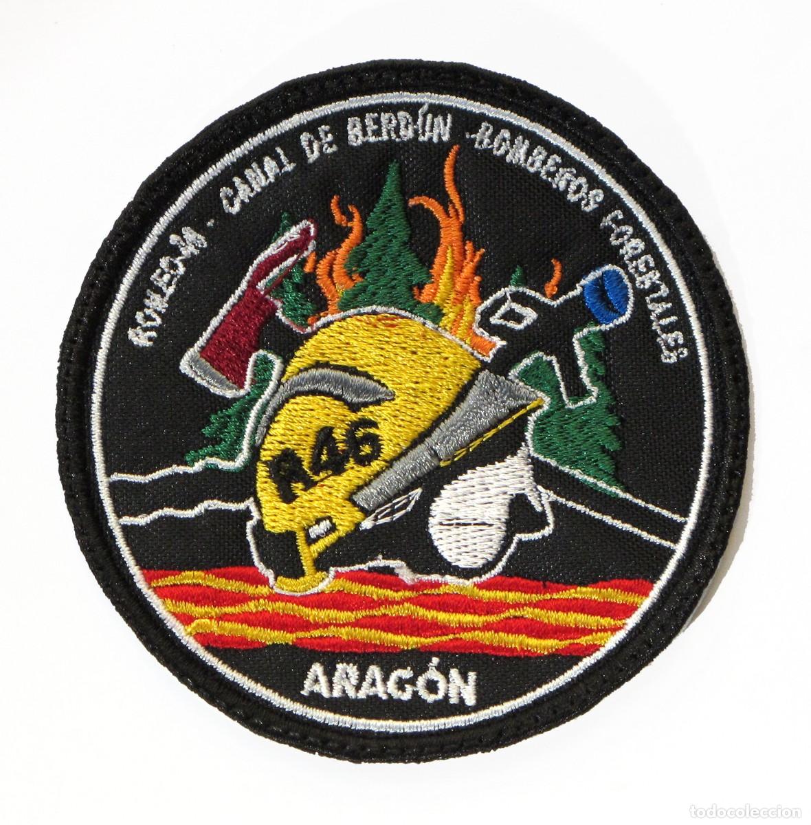 Militaria: PARCHE BOMBEROS FORESTALES R46 CANAL DE BERDUN