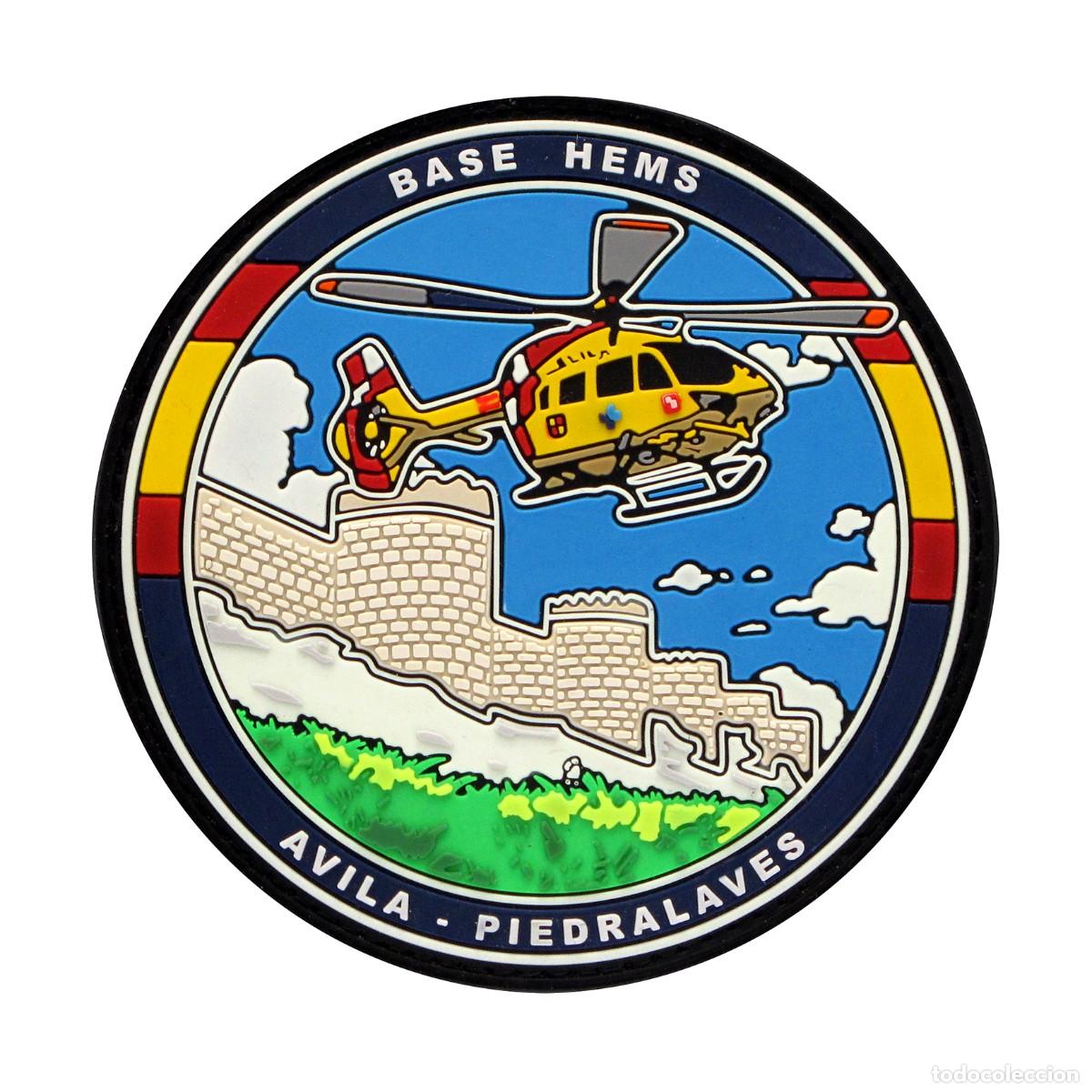 Militaria: PARCHE BASE HEMS AVILA - PIEDRALAVES - HELICOPTEROS MEDICALIZADOS