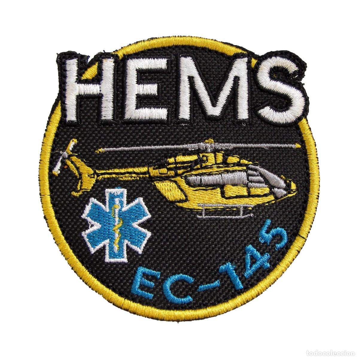 Militaria: PARCHE HEMS EC-145 - HELICOPTEROS MEDICALIZADOS