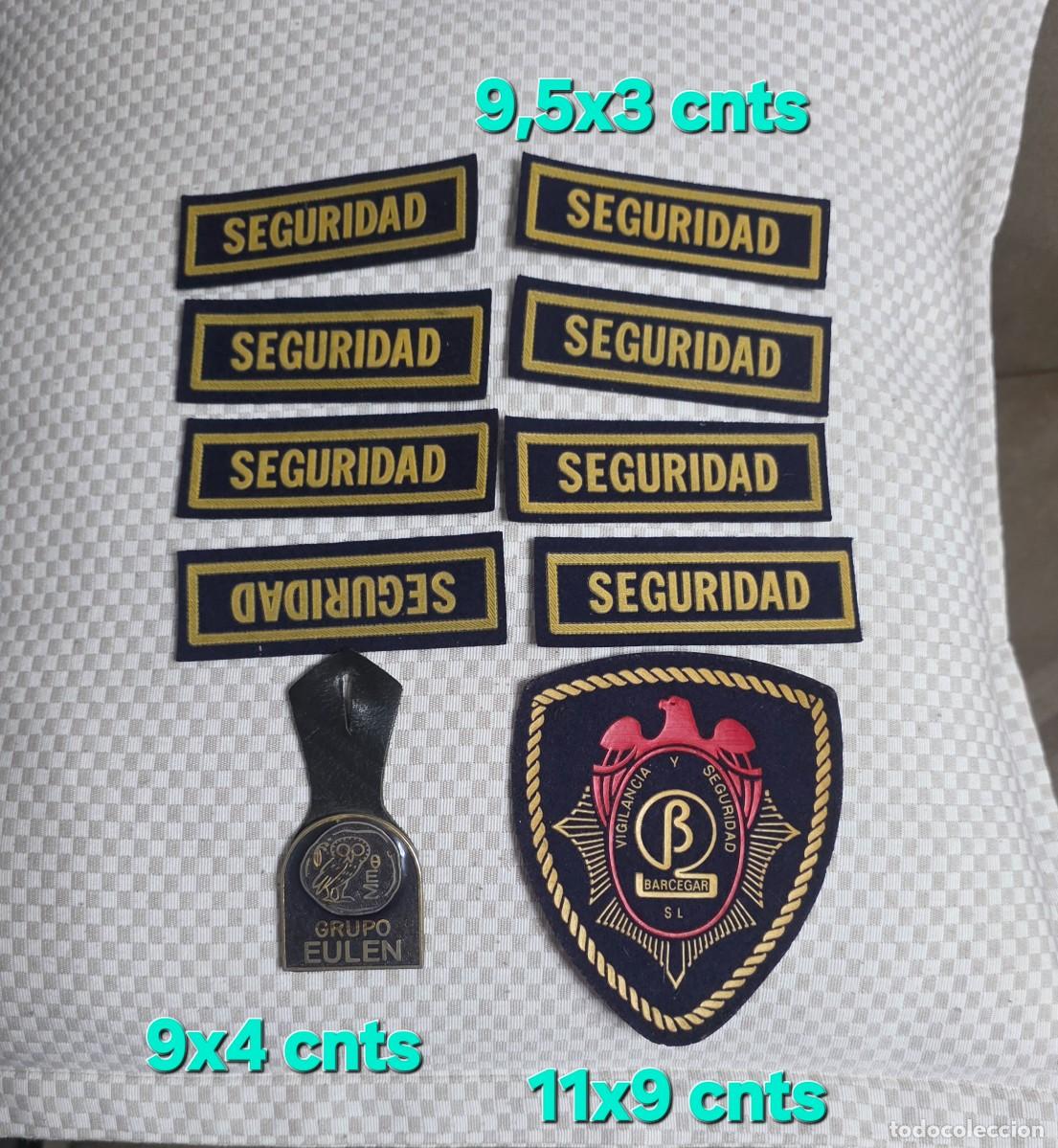Militaria: Parches y pepito de vigilante de seguridad