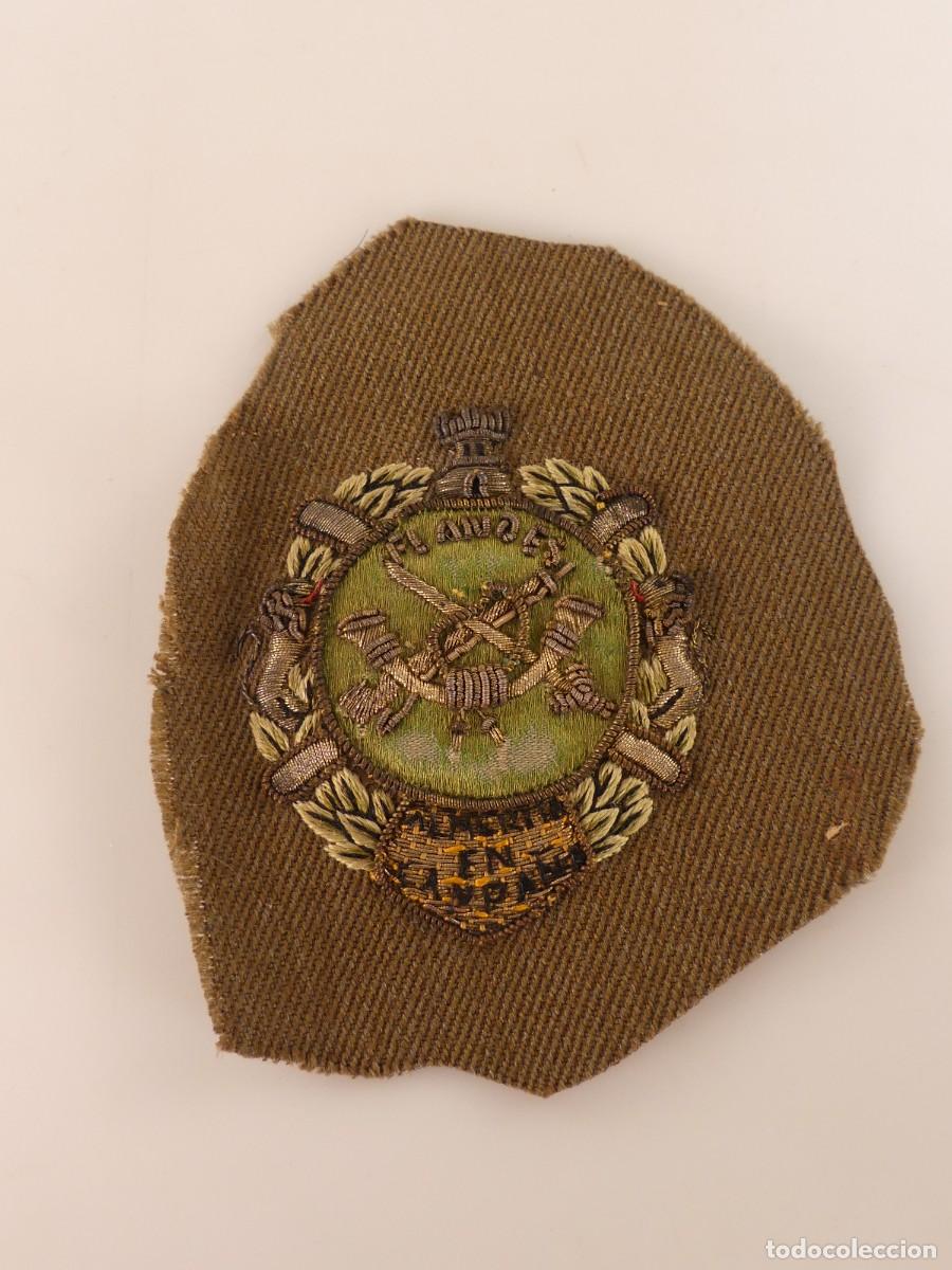 Militaria: ANTIGUA INSIGNIA DE INFANTERIA BORDADA A MANO OBJETO DE COLECCI&Oacute;N