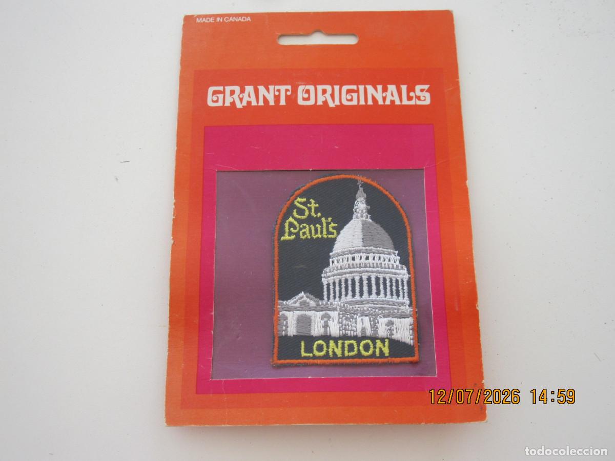 Militaria: PARCHE DE TELA LONDON GRANT ORIGINALS