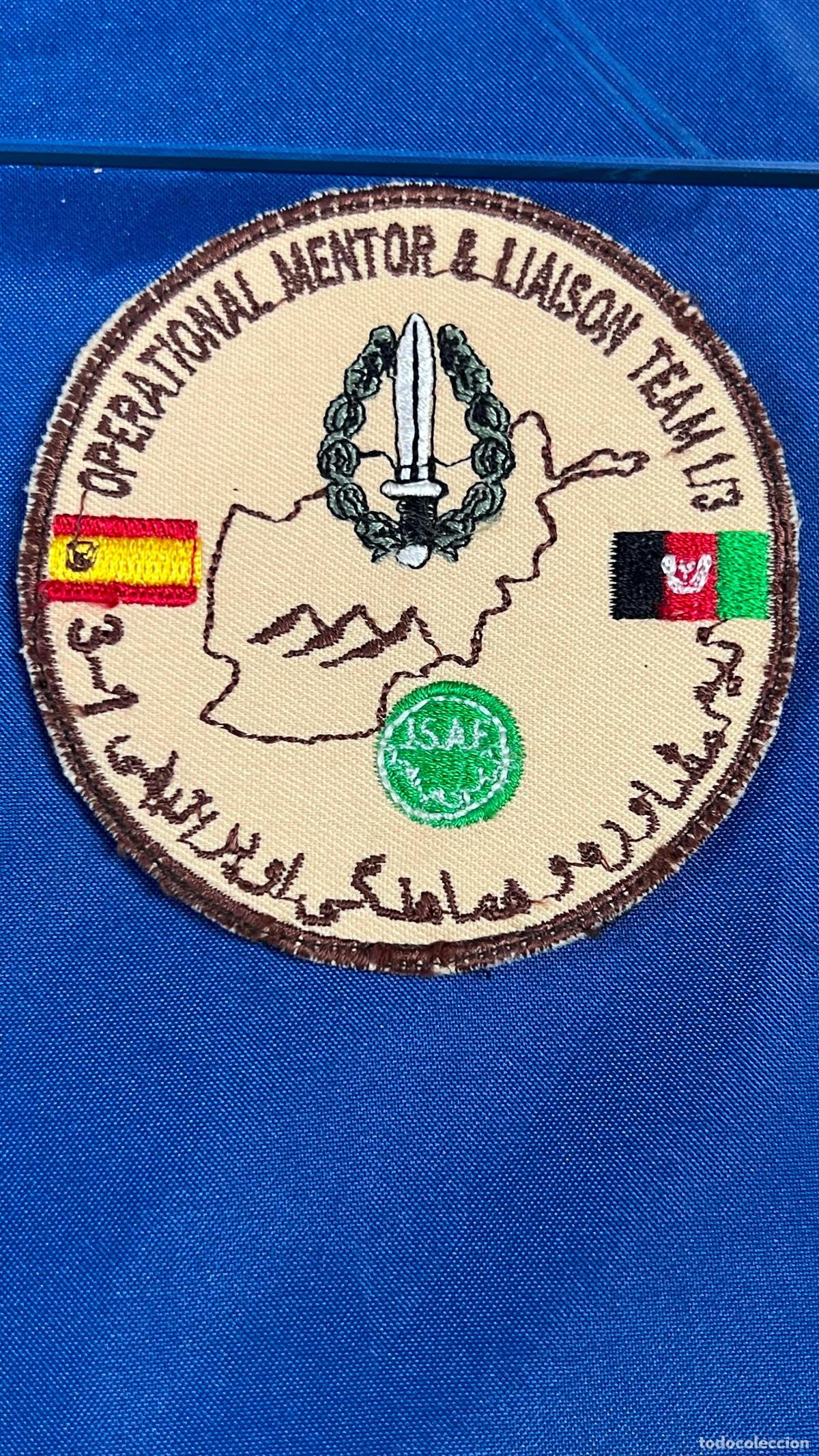Militaria: parche bordado de la Operaci&oacute;n Mentor and Liaison Team (OMLT) 1-3 en Afganist&aacute;n