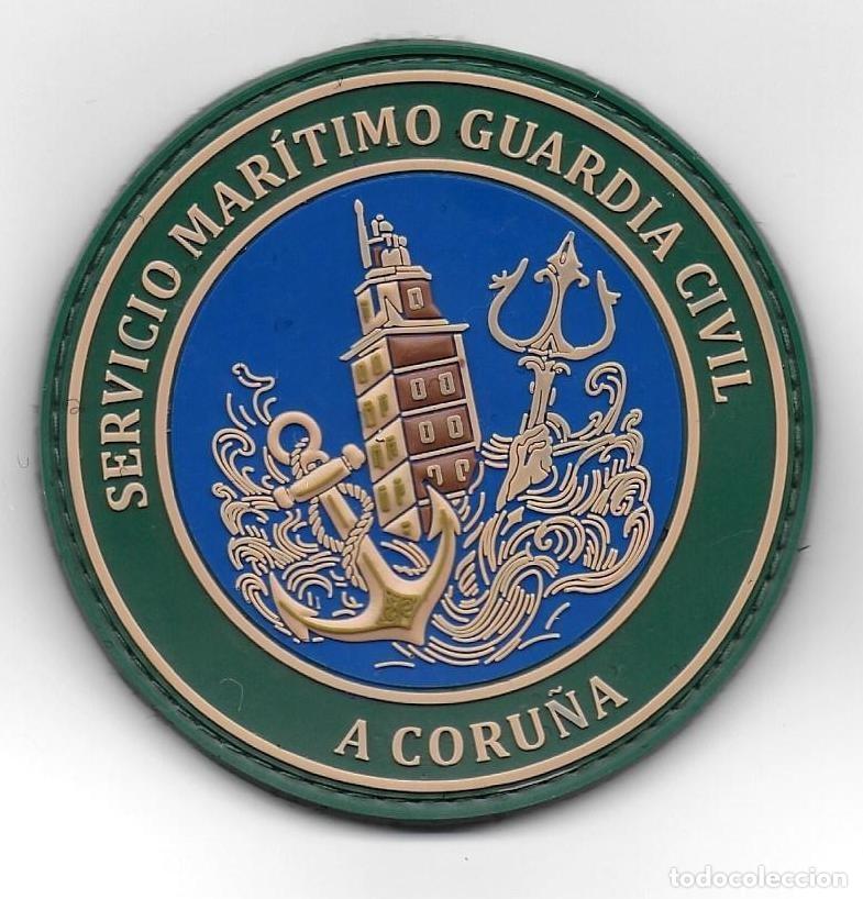 Militaria: parche POLICIA GUARDIA CIVIL SERVICIO MARITIMO A CORU&Ntilde;A