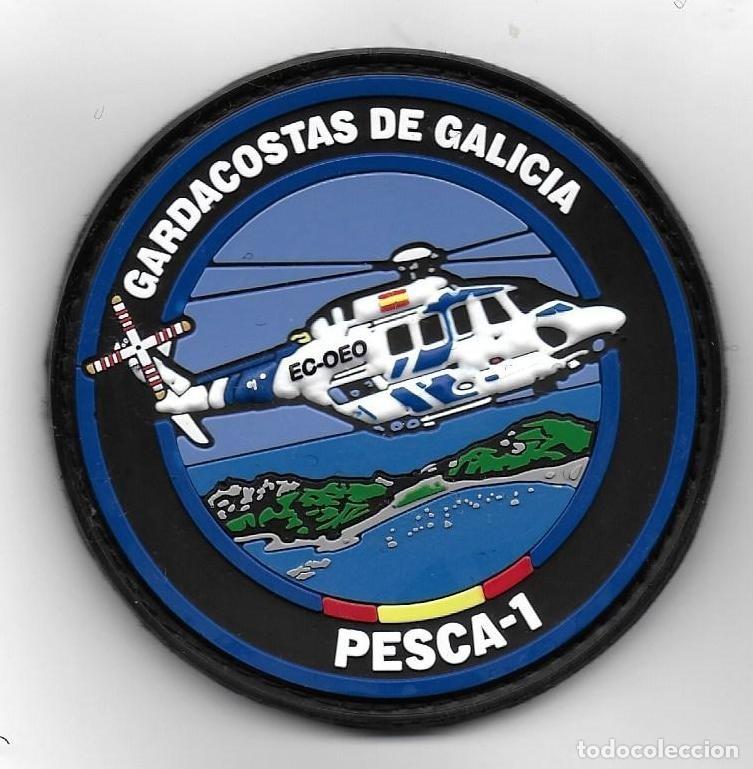Militaria: parche GUARDACOSTAS DE GALICIA PESCA-1 POLICIA
