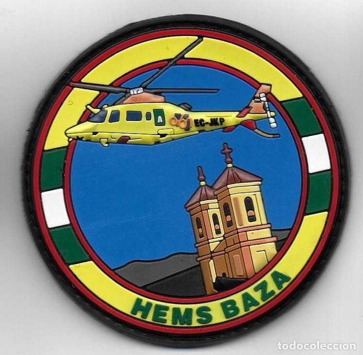 Militaria: parche HEMS BAZA HELICOPTERO DE EMRGENCIAS