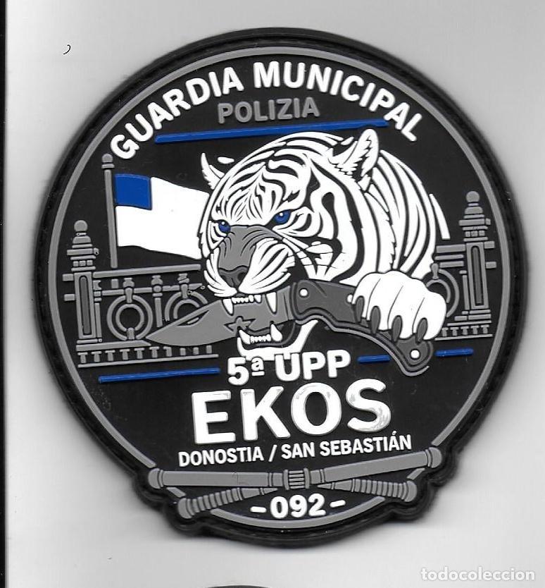 Militaria: parche POLICIA GUARDIA MUNICIPAL DONOSTIA EKOS