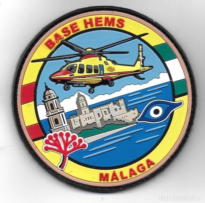 Militaria: parche HEMS MALAGA HELICOPTERO DE EMRGENCIAS