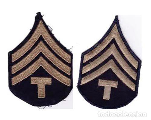 Militaria: PAR DE GALONES DE SARGENTO EJERCITO USA, 2GM