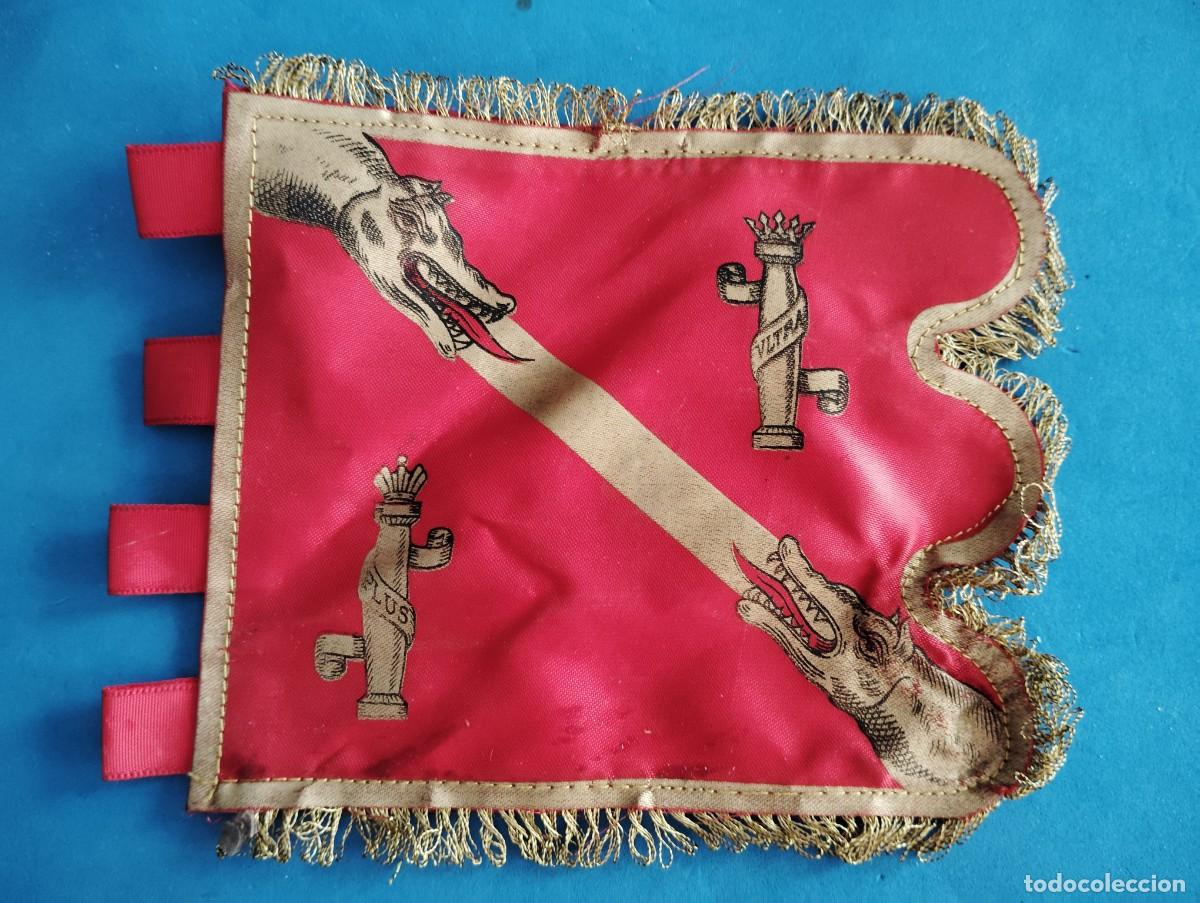 Militaria: CASA MILITAR GENERALISIMO FRANCO. ESTANDARTE-GUION..ENVIO CERTIFICADO INCLUIDO