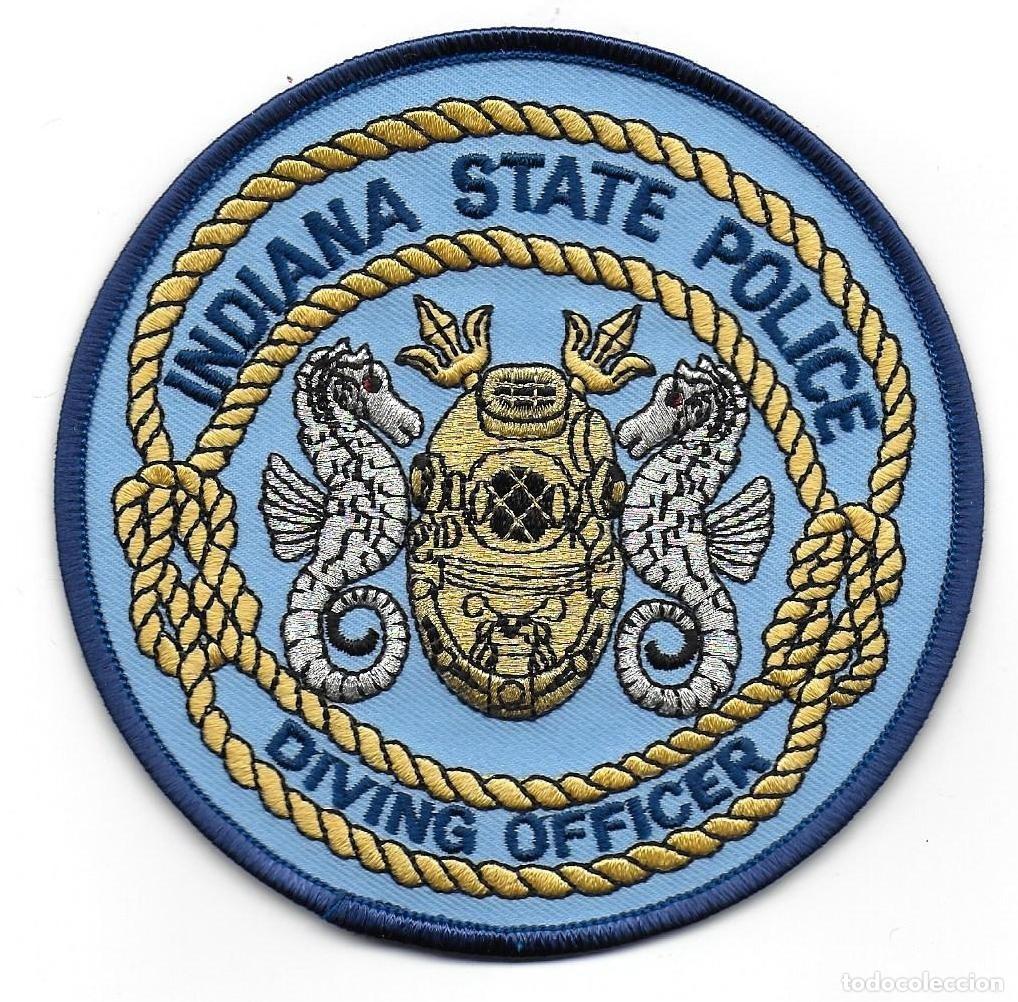 Militaria: parche POLICIA USA INDIANA BUCEADORES