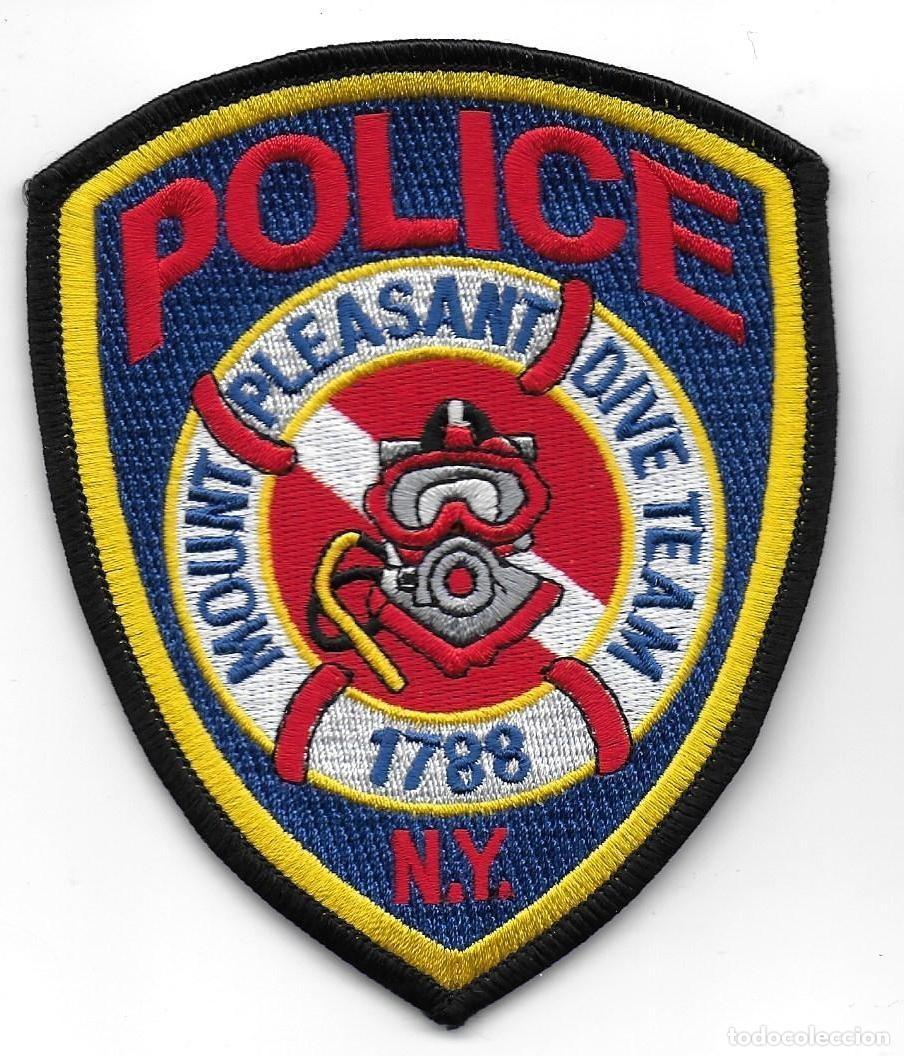 Militaria: parche POLICIA USA MOUNT PLEASANT BUCEADORES