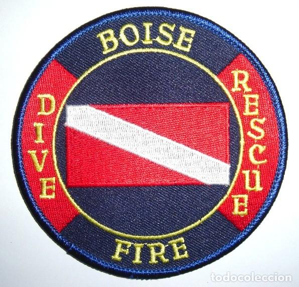 Militaria: parche BOMBEROS USA BOISE RESCATE BUCEADORES
