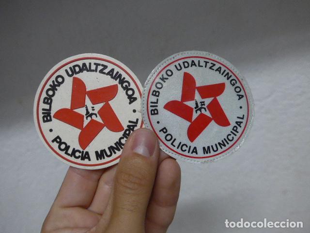 Militaria: Lote 2 antiguos parche originales de la Policia Municipal de Bilbao, Bilboko udaltzaingoa pais Vasco