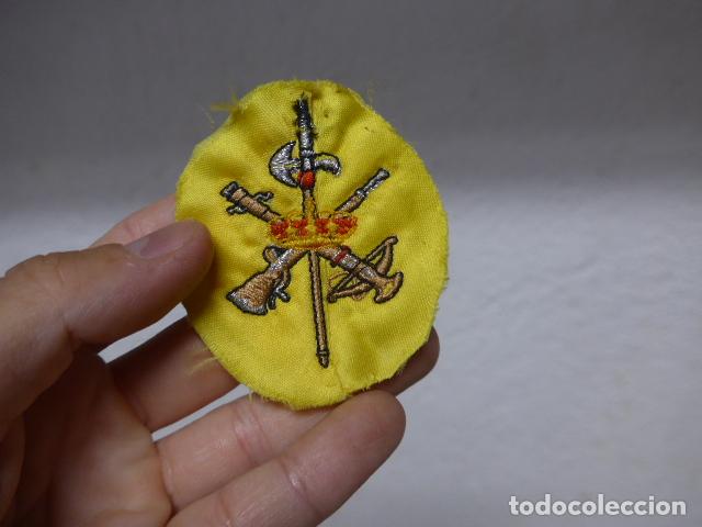 Militaria: Antiguo parche bordado de la Legion Espa&ntilde;ola