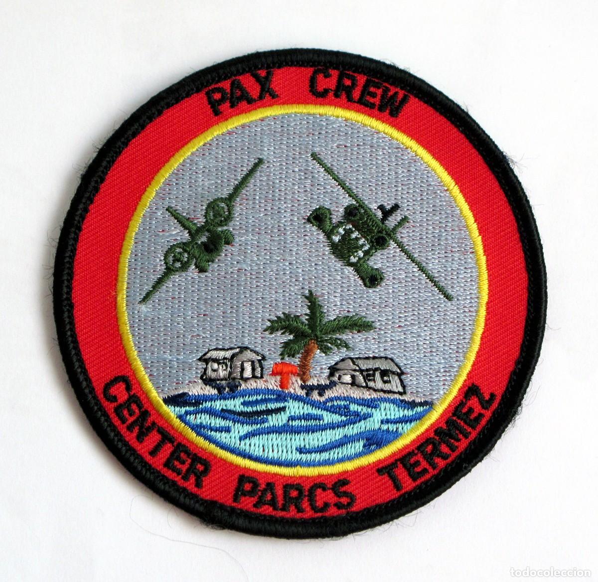 Militaria: PARCHE ISAF AFGHANISTAN - PAX CREW - CENTER PARCS TERMEZ
