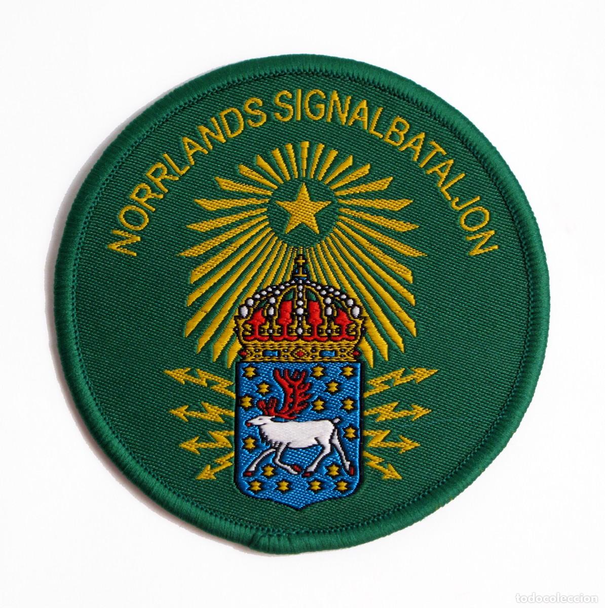 Militaria: PARCHE NORRLANDS SIGNALBATALJON - CONTINGENTE SUECO ONU - GUERRA LIBERIA