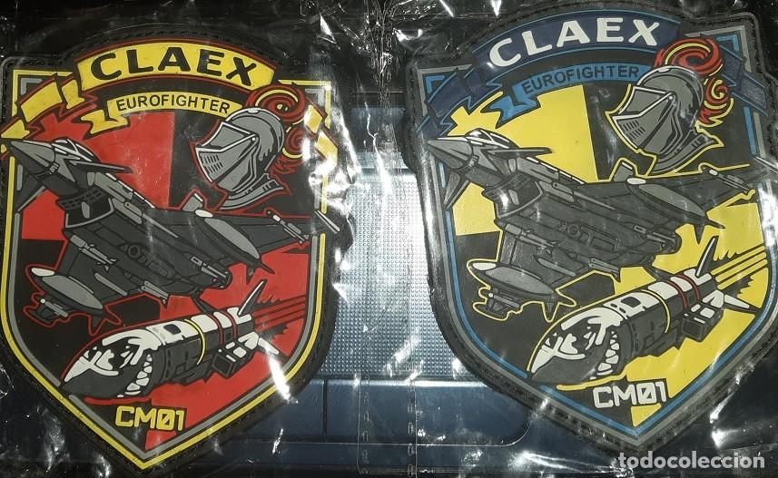 Militaria: LOTE X2 PARCHES EJERCITO AIRE CLAEX EUROFIGHTER NUEVO