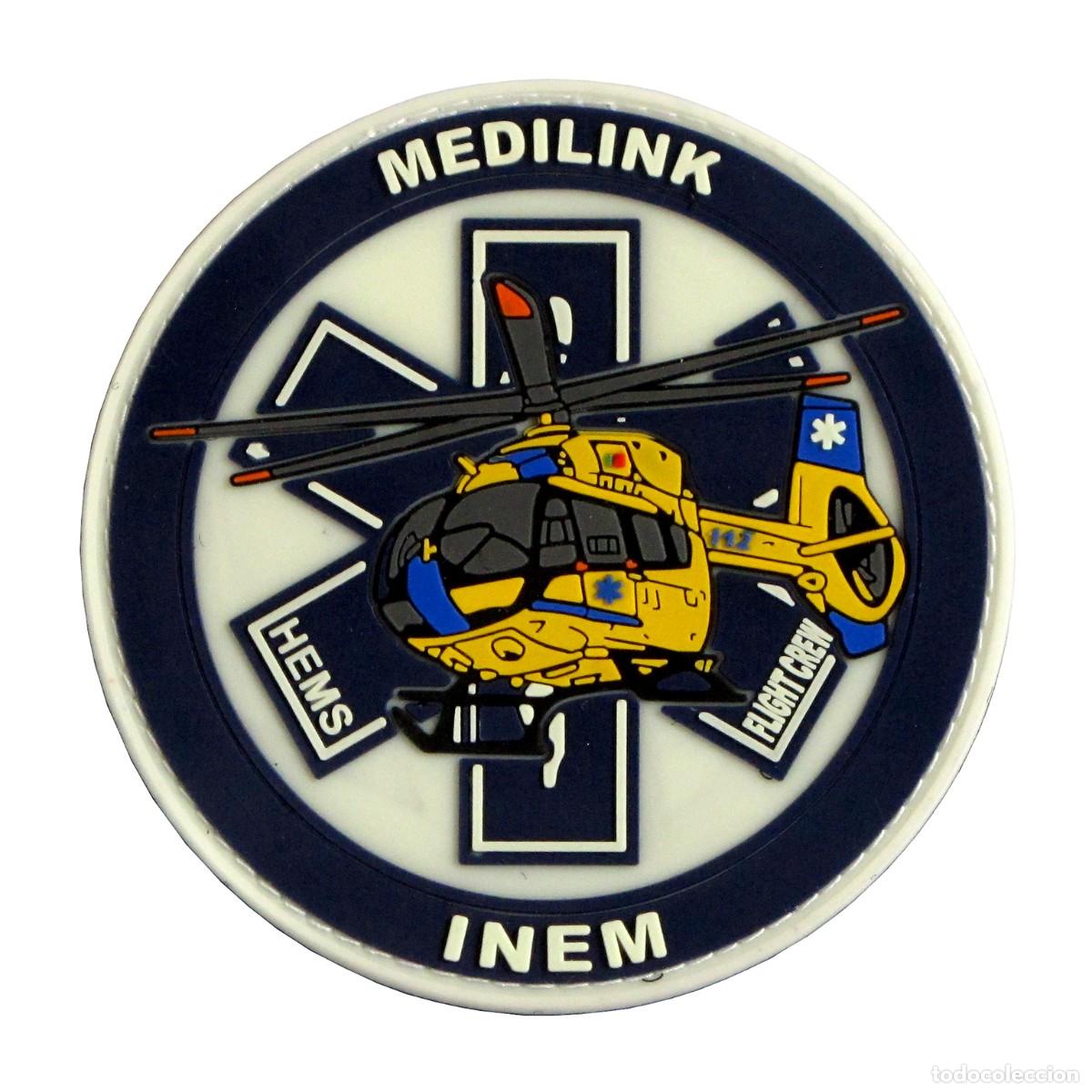 Militaria: PARCHE HEMS PORTUGAL - MEDILINK INEM - HELICOPTEROS SANITARIOS - FLIGHT CREW