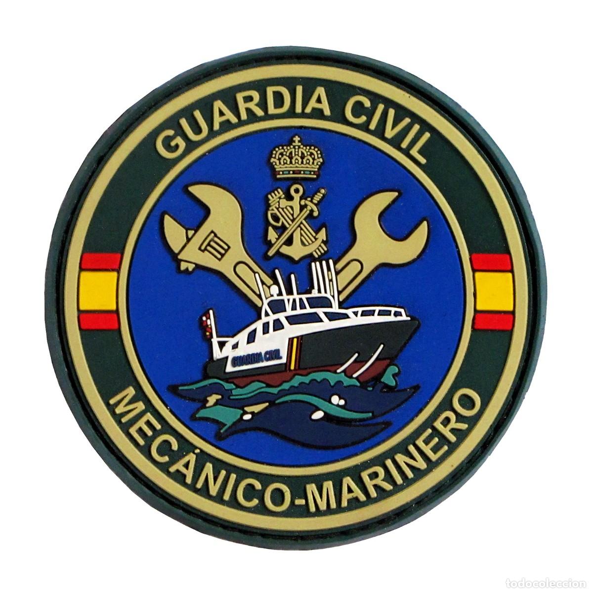 Militaria: PARCHE GUARDIA CIVIL - MECANICO-MARINERO - SERVICIO MARITIMO