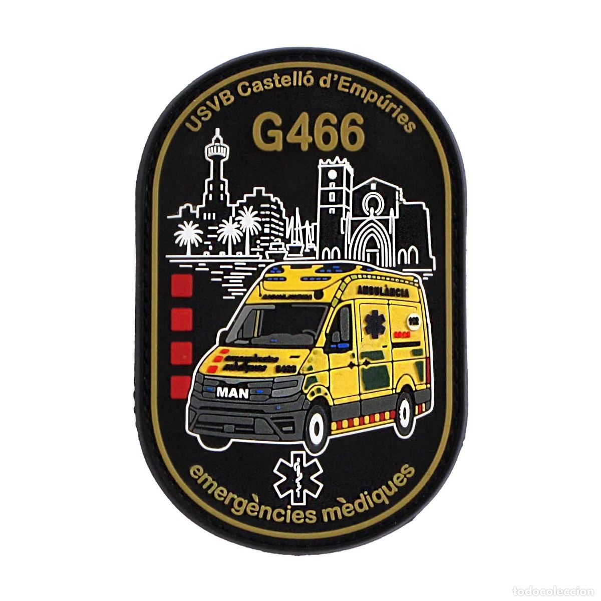 Militaria: PARCHE SEM - EMERGENCIES MEDIQUES - G466 - USVB CASTELLO D'EMPURIES - GIRONA