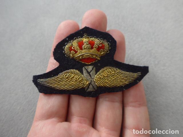 Militaria: Antiguo gran parche bordado de oficial de Correos alfonsino, original, epoca de Alfonso XIII