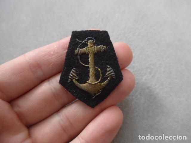 Militaria: Antiguo parche de oficial de marina original de epoca Alfonso XIII o Republica y Guerra civil