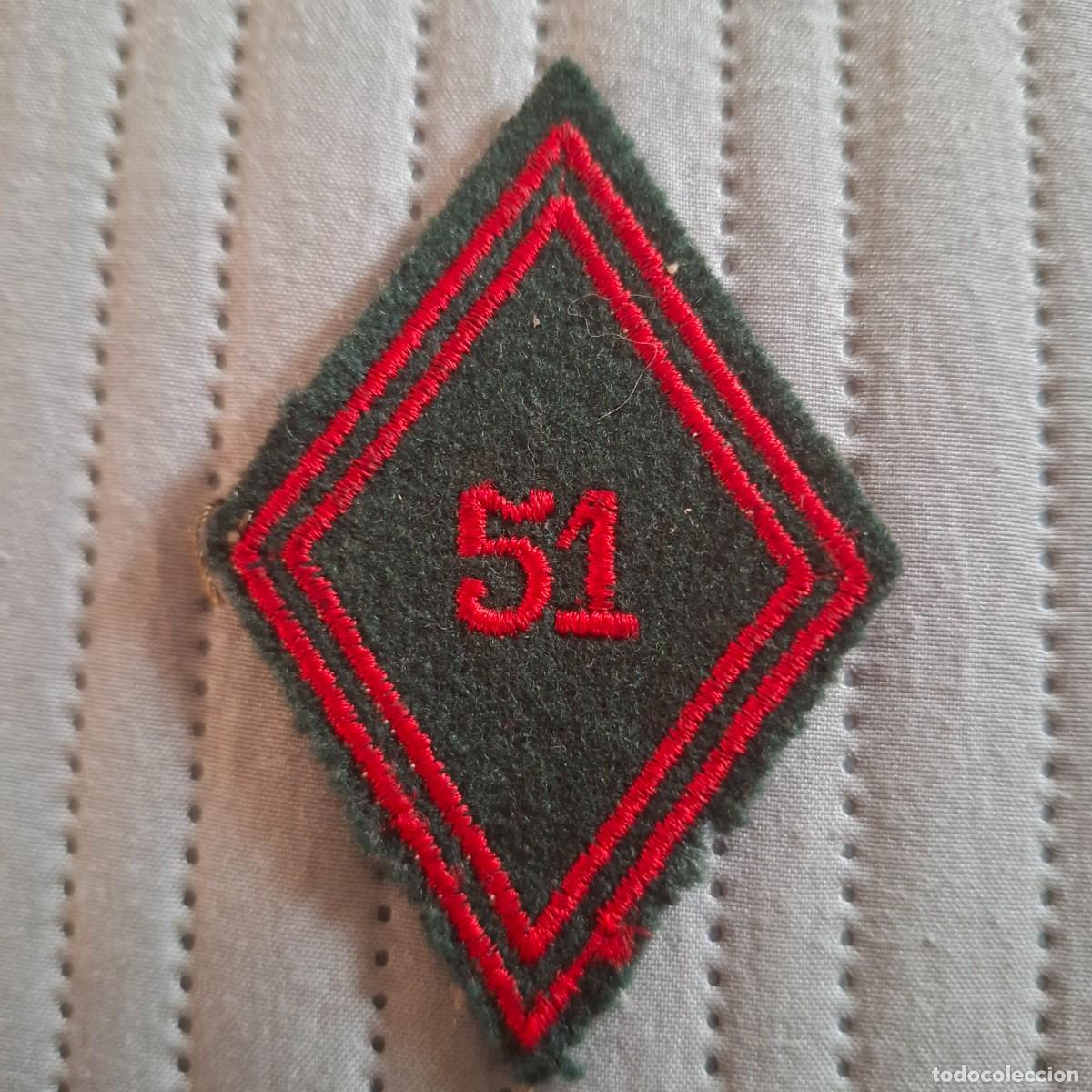 Militaria: Parche 51&deg; Batall&oacute;n de Servicios o una unidad de tren de artiller&iacute;a del ej&eacute;rcito franc&eacute;s.