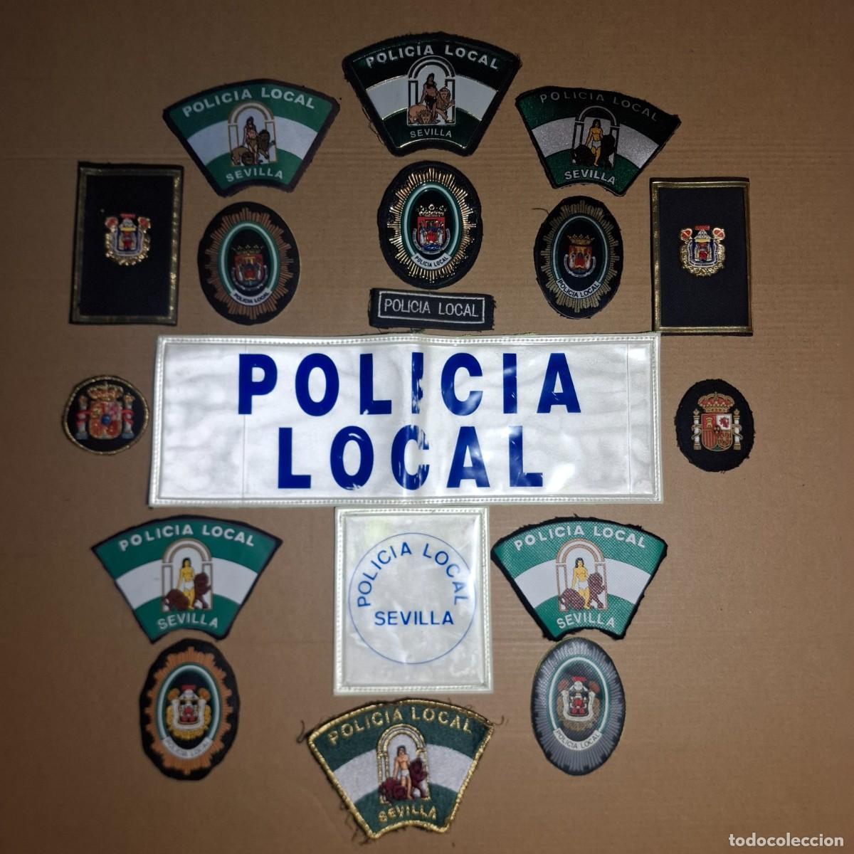 Militaria: Lote variado parches y hombreras Policia local de Sevilla.distintas epocas