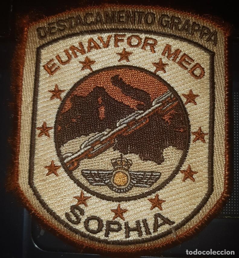 Militaria: PARCHE EJERCITO AIRE DESTACAMENTO GRAPPA OPERACION SOPHIA NUEVO