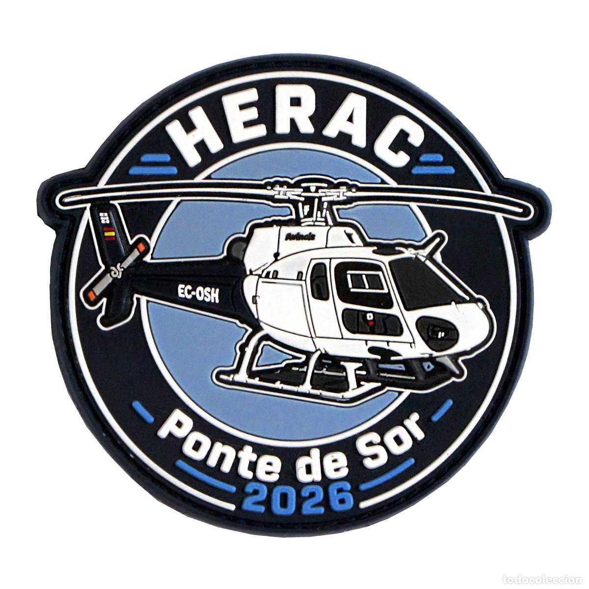 Militaria: PARCHE HERAC PONTE DE SOR 2026 - PORTUGAL - HELICOPTERO DE APOYO EN EMERGENCIAS