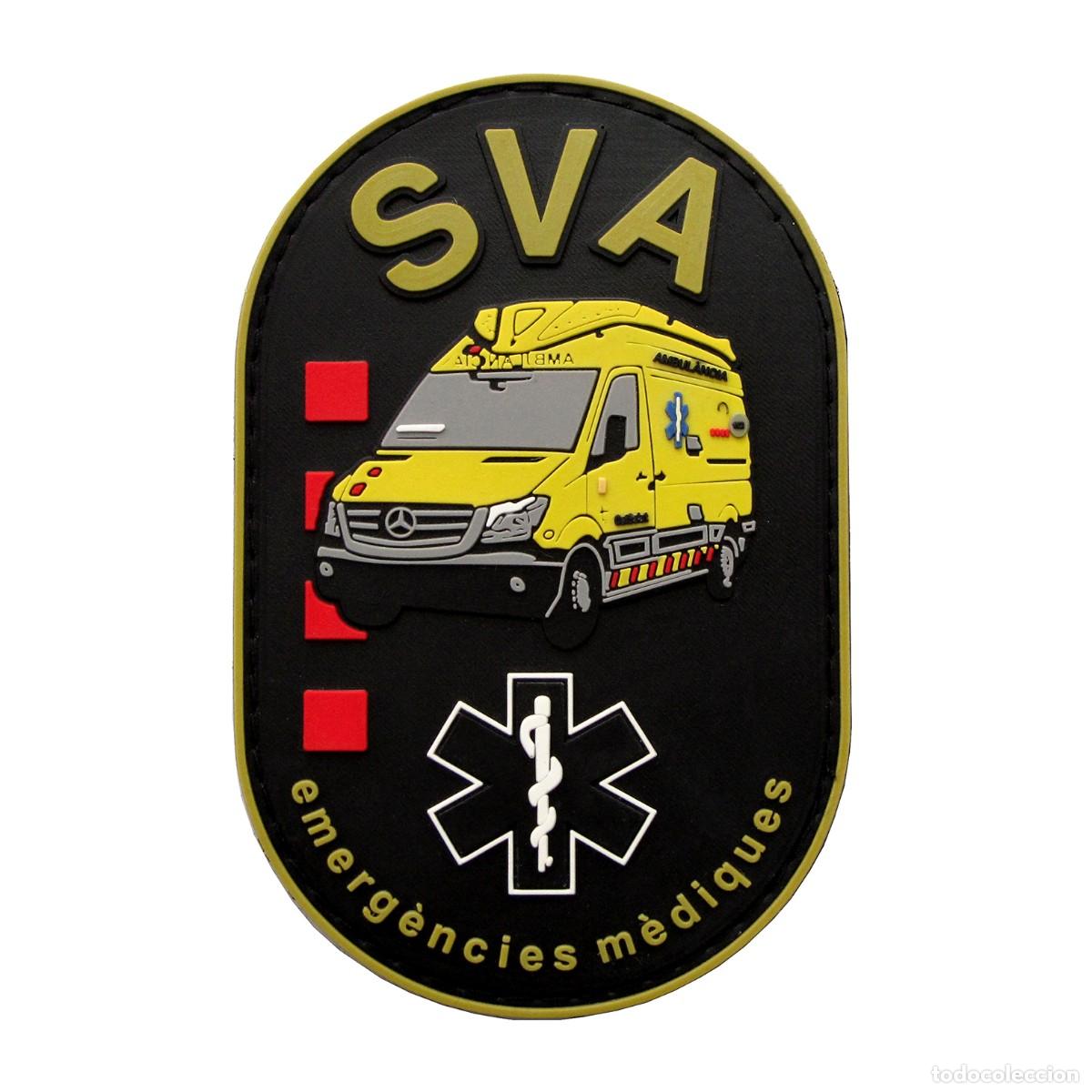 Militaria: parche sanitario Catalunya, ambulancias, emergencias medicas