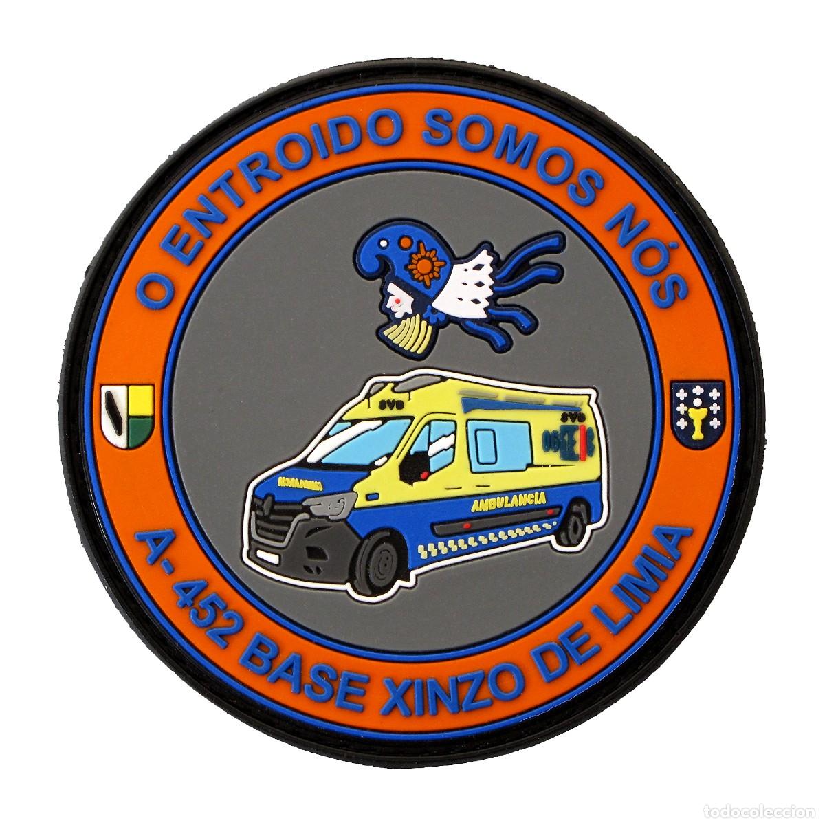 Militaria: PARCHE TRANSPORTE SANITARIO A-452 BASE XINZO DE LIMIA