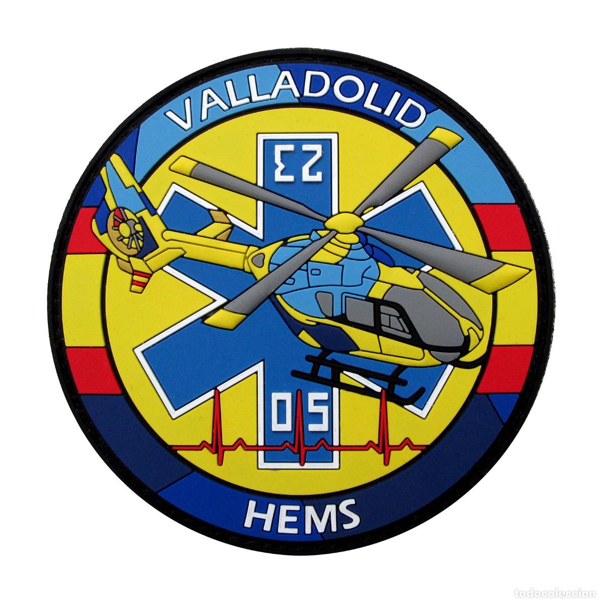 Militaria: PARCHE HEMS 23-05 VALLADOLID - HELICOPTERO MEDICALIZADO