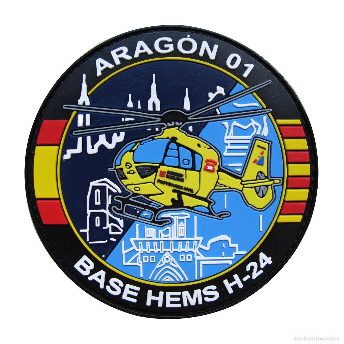 Militaria: PARCHE ARAGON 01 BASE HEMS H-24