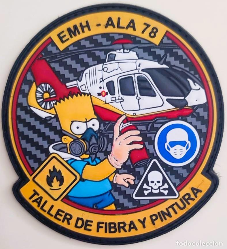 Militaria: PARCHE DEL EJ&Eacute;RCITO DEL AIRE. ALA 78 TALLER DE FIBRA Y PINTURA BASE A&Eacute;REA DE ARMILLA