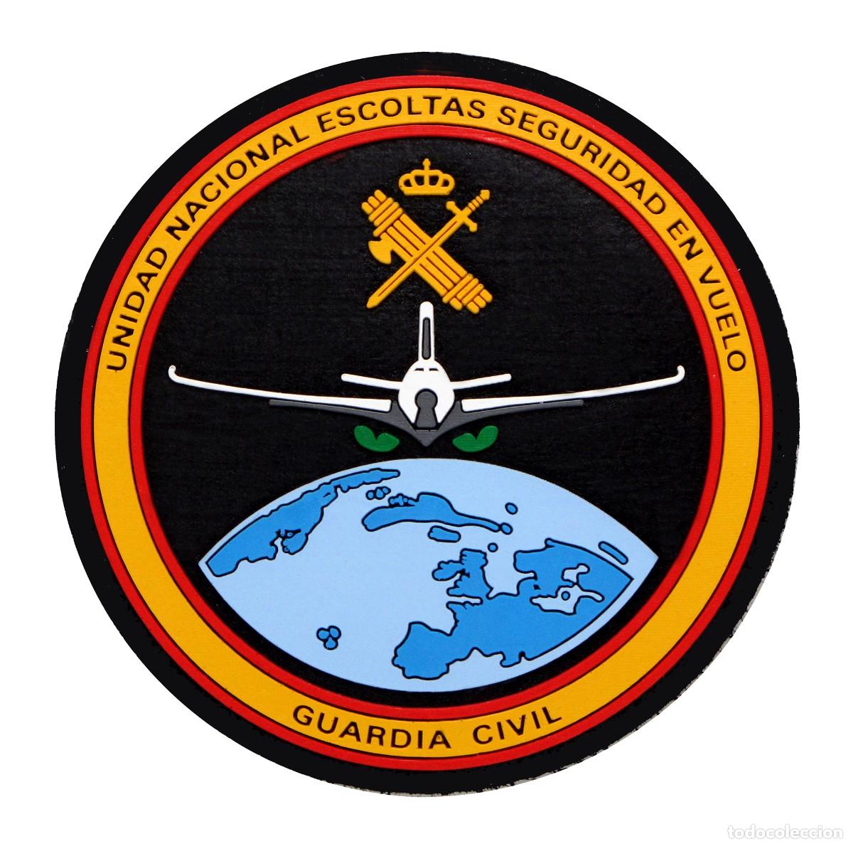 Militaria: PARCHE GUARDIA CIVIL - UNIDAD NACIONAL ESCOLTAS SEGURIDAD EN VUELO
