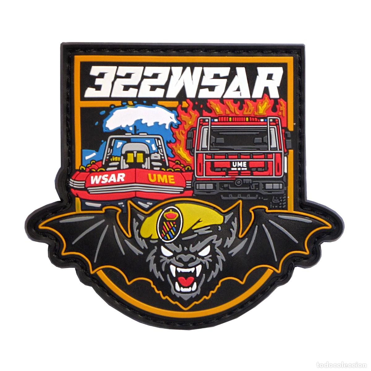 Militaria: PARCHE UME - 322W SAR - UNIDAD MILITAR DE EMERGENCIAS