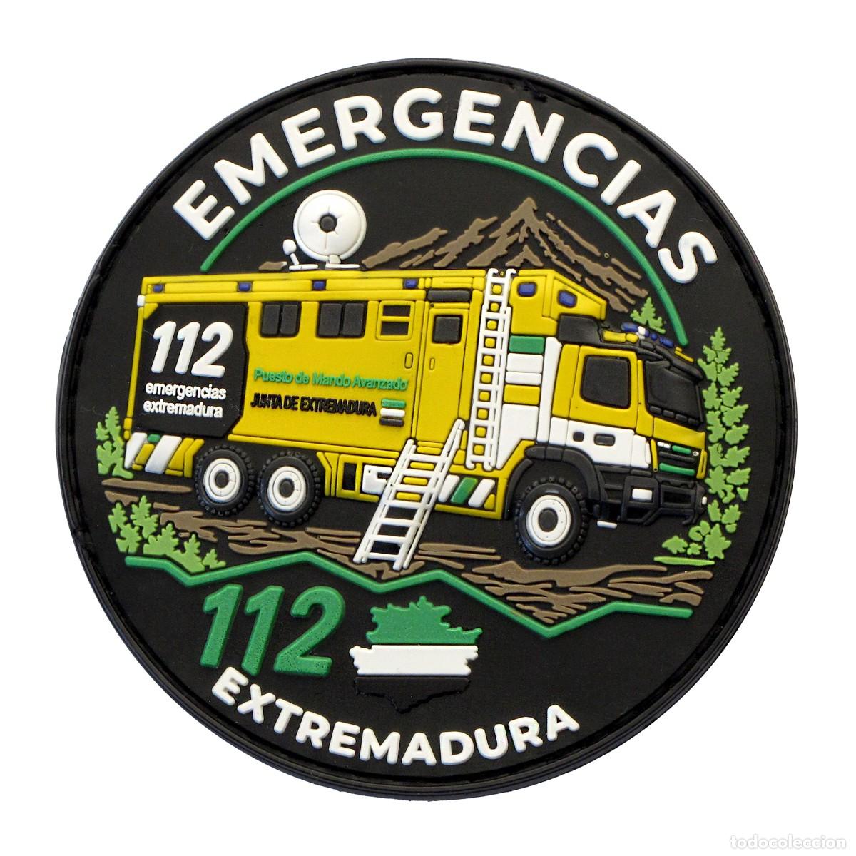 Militaria: PARCHE EMERGENCIAS 112 EXTREMADURA - PUESTO DE MANDO AVANZADO