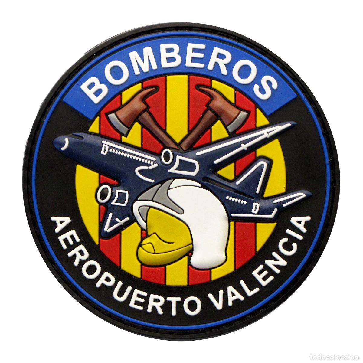Militaria: PARCHE BOMBEROS AEROPUERTO VALENCIA