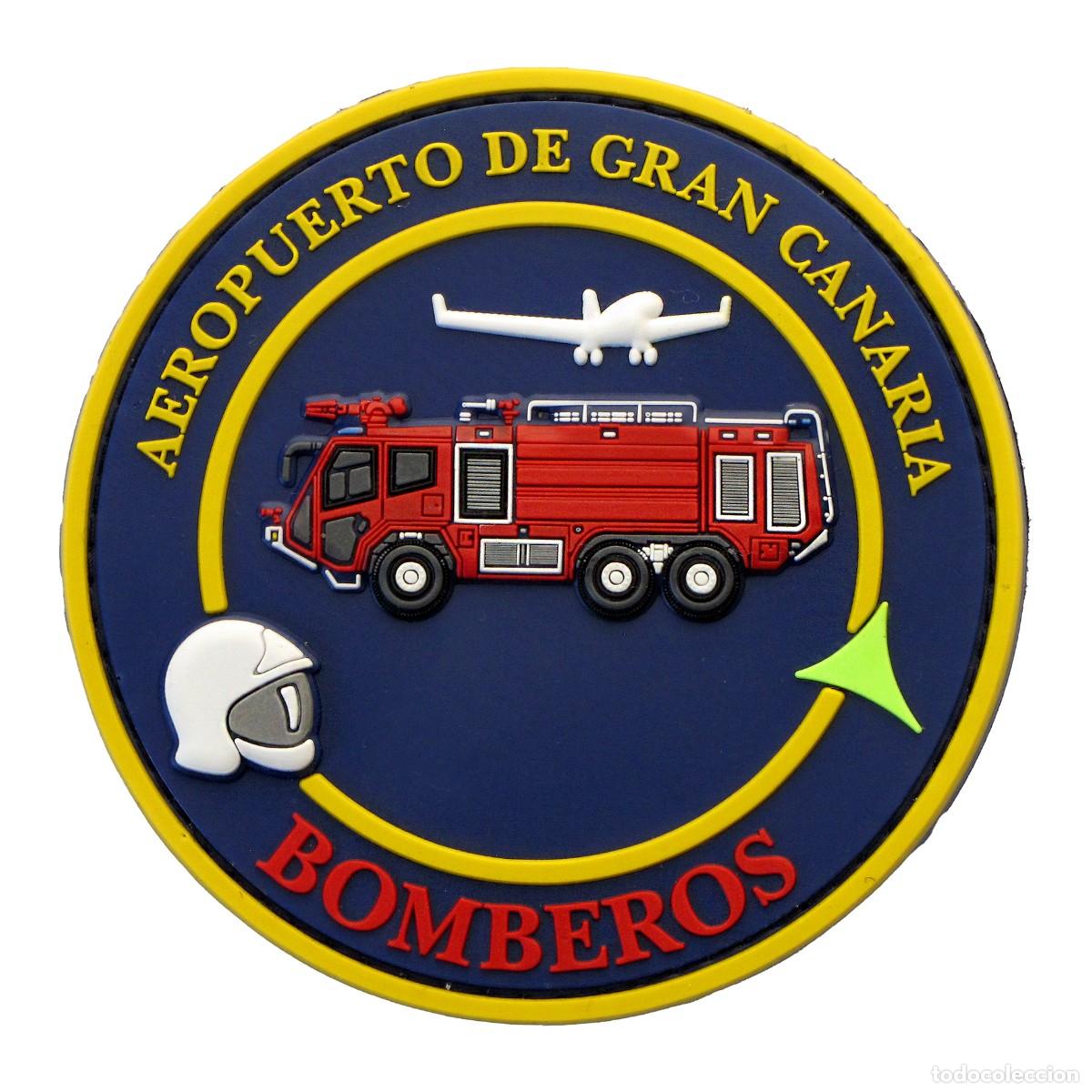 Militaria: PARCHE BOMBEROS - AEROPUERTO DE GRAN CANARIA