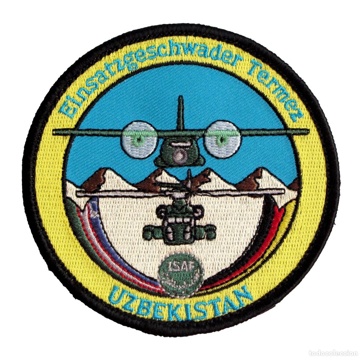 Militaria: PARCHE ISAF AFGHANISTAS - CONTINGENTE AEREO ALEMAN TERMEZ - UZBEKISTAN