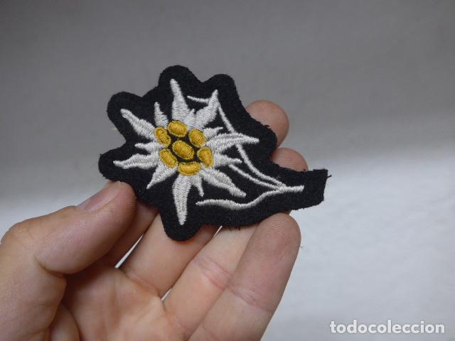 Militaria: Antiguo parche de edelweis, seguramente aleman de monta&ntilde;a. Alemania