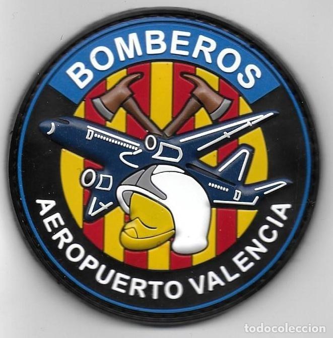 Militaria: parche BOMBEROS AEROPUERTO VALENCIA
